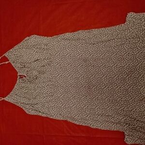 Elegant Backless Black and White Dress